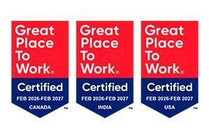 Jade Global certified as a Great Place to Work in the USA, Canada and India